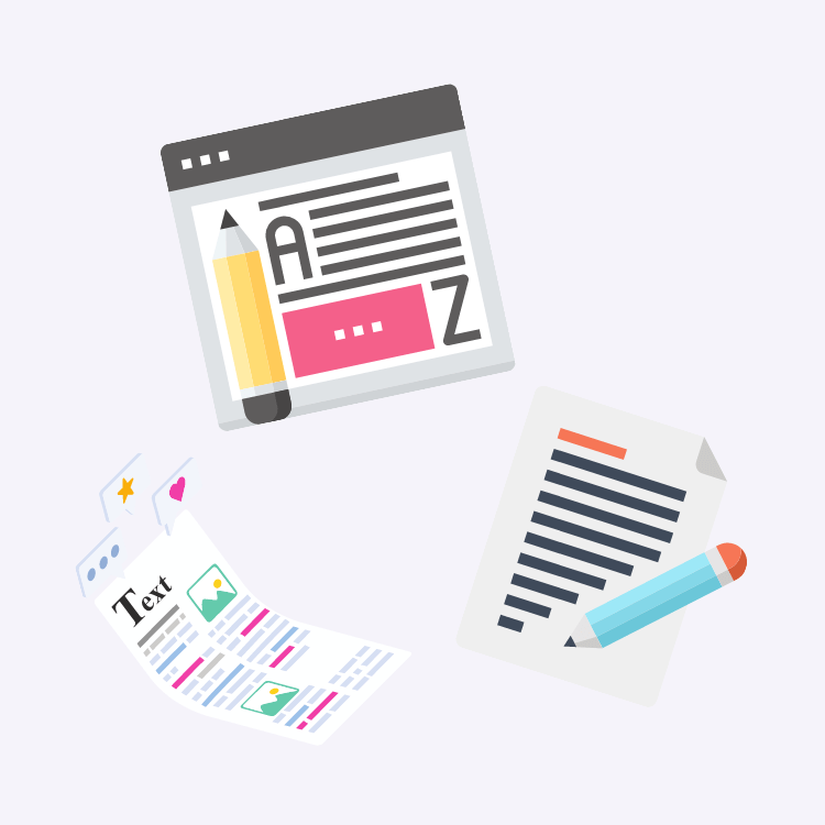 Copywriting services to websites, newsletters, and print